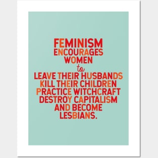 Feminism Encourages Women Posters and Art